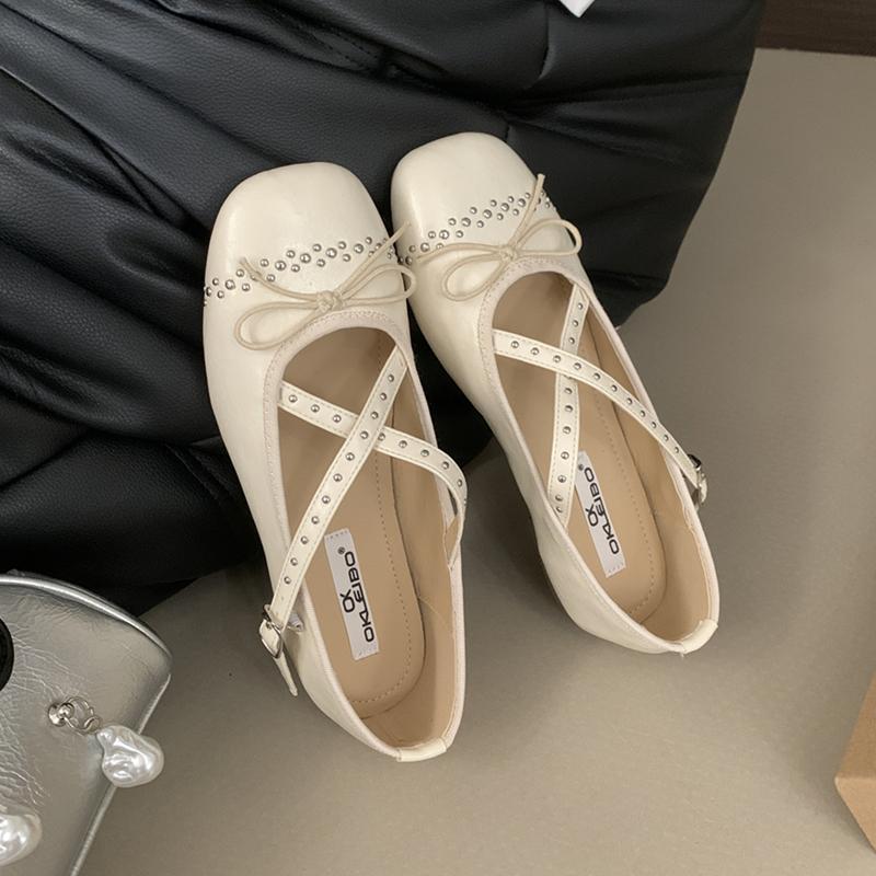 Fashion SUOJIALUN 2025 Spring New Brand Women Flat Shoes Fashion Round Toe Ladies Elegant Mary Jane Shoes Soft Flat Heel Single Shoes