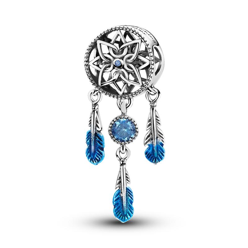 Beads Blue Series Fit Bracelet Charms Diy Original Fashion Charm Copper Pendants For Jewelry Maing Fine Gift Accessory