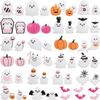 Ghost Embroidery Cloth Sticker Halloween Piao Ghost Patch Sticker Festive Atmosphere Dress Up Embroidery Label Pumpkin Spider Web