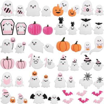 Ghost Embroidery Cloth Sticker Halloween Piao Ghost Patch Sticker Festive Atmosphere Dress Up Embroidery Label Pumpkin Spider Web