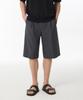 Wide Bermuda Hidden Banding Half Slacks [Gray]