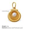 Fashion Daily Versatile Ocean Theme Diy Small Fish Pearl Pendant Does Not Fade Jewelry Accessories