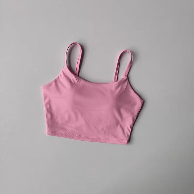 Женский тонкий спортивный топ-майка со встроенным бюстгальтером
