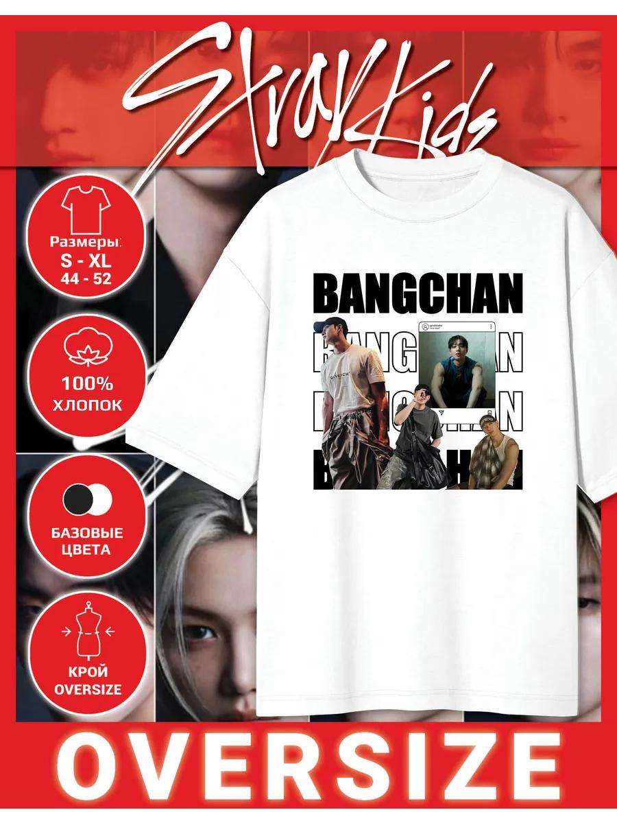Oversized Stray Kids Printed T-shirt - BangChan 4XL