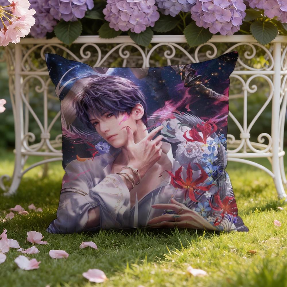 R-Rafayel Love D-Deepspace Cushion Cover Home & Car Dual-Scene Pillow Cover: Reversible for Premium Comfort