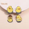 Cartoon Duckling Badge Animal Jewelry Alloy Brooch Hat Scarf Bag Lapel Decoration Pin Birthday Graduation Christmas Gift