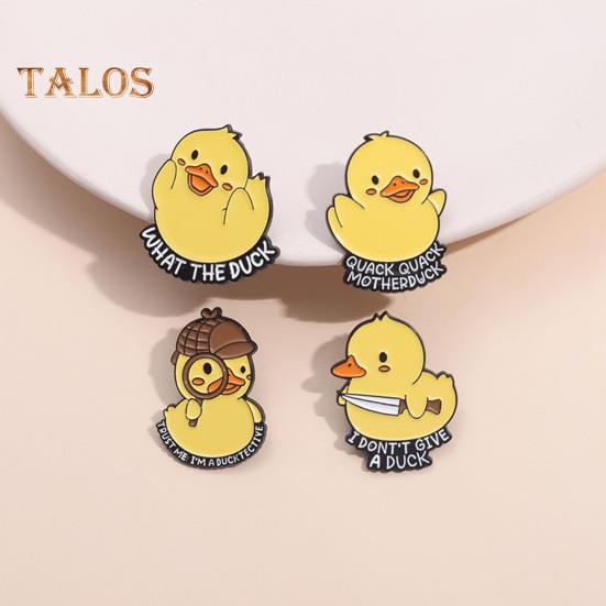 Cartoon Duckling Badge Animal Jewelry Alloy Brooch Hat Scarf Bag Lapel Decoration Pin Birthday Graduation Christmas Gift