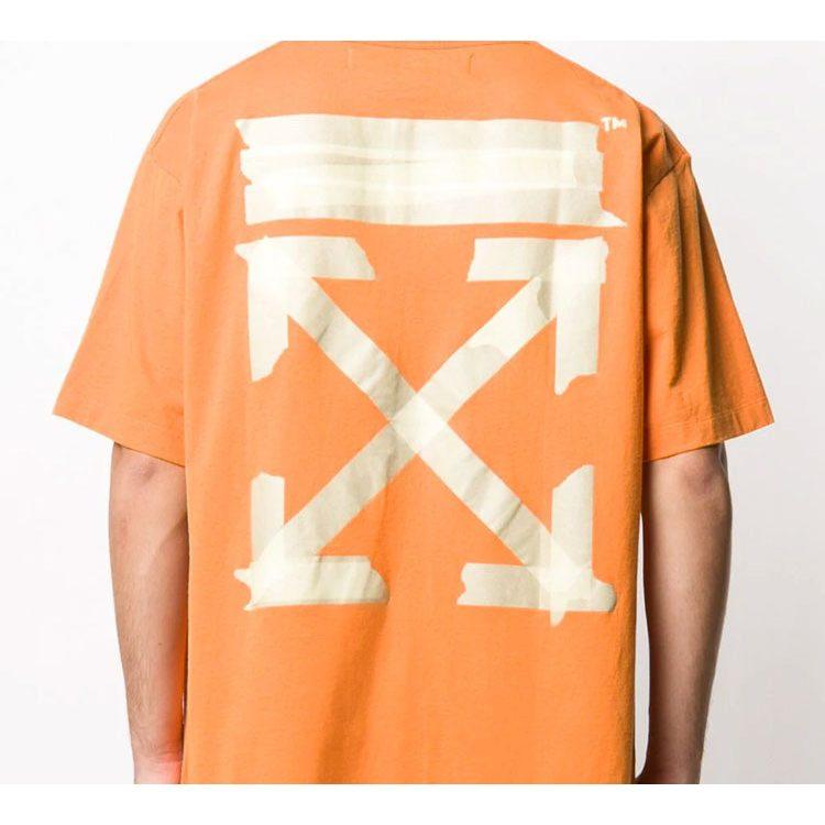 OFF WHITE Slim Fit Tape Arrows T Shirt OMAA038R201850021948
