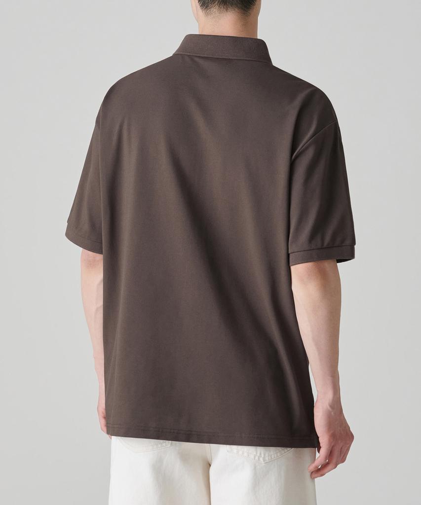MUSINSA STANDARD [Cooltandard] Relaxed Fit Pique Polo Shirt [Dusty Brown]