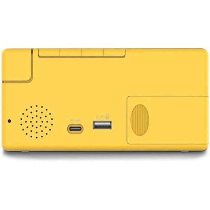 Réveil - HAMA - Ibiza - Écran Multicolore - Charge USB - Jaune