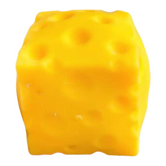 Large Cheese Squeeze Toy Stress Block Fidget Toy Relief Cheese Relaxation Focus Aid Stress Ball Simulated