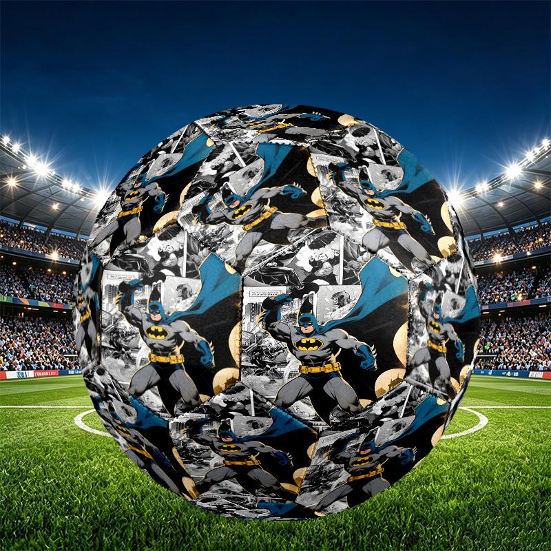 Batman Print Size 5 Soccer Ball, PU Wear Resistant Football for Match Training and Daily Practice, Birthday Gift for Soccer Fans