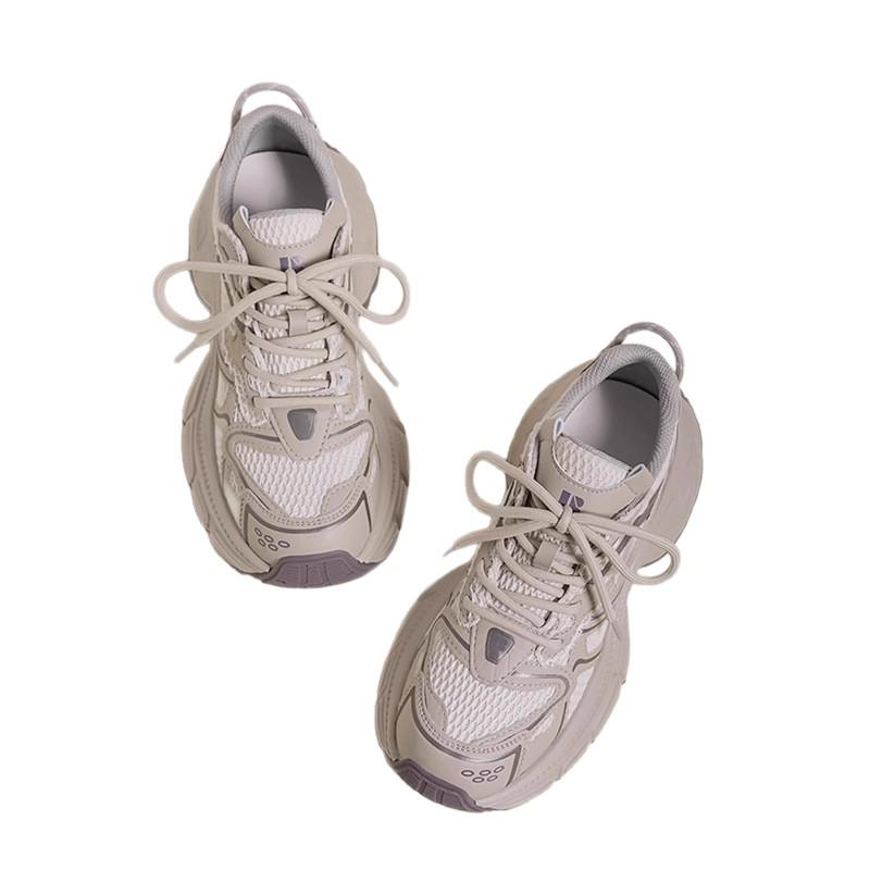 2025 Fall Girls' Sneakers: Versatile Mesh Dad Shoes for Big Kids