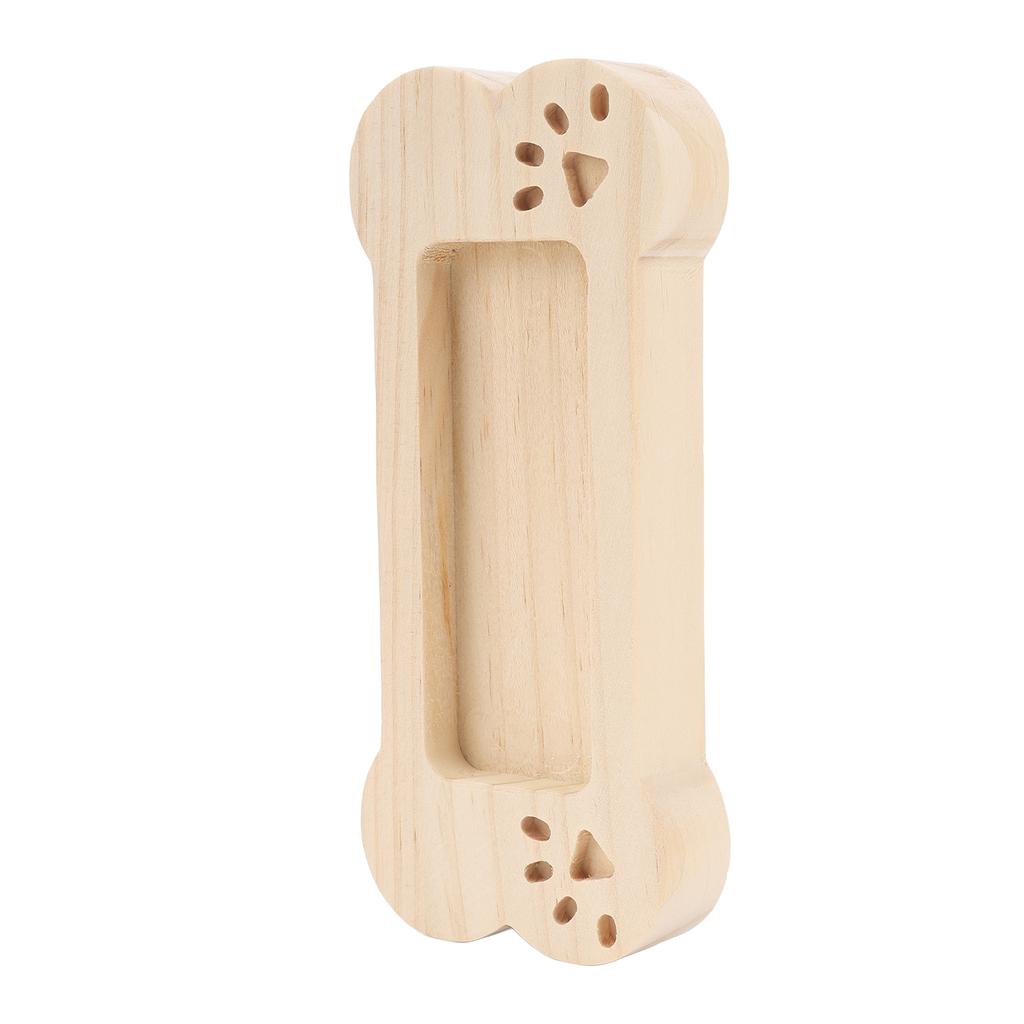 Business Card Holder Display Wooden Bone Shaped Lightweight Business Card Stand Organizer Rack