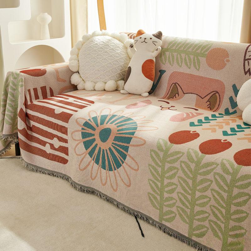 

Диванное полотенце Универсальный скандинавский стиль Ins Чехол Ткань Полный Чехол Диванная подушка Чехол Одеяло Одноместный Трехместный Универсальный Четыре сезона 180*130cm