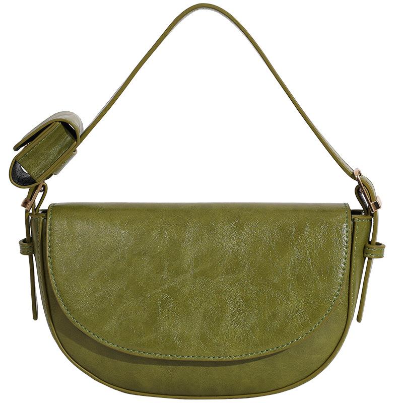 New Trendy Street Saddle Bag Retro Trendy Fashionable Shoulder Bag Simple and Atmospheric Crossbody Bag for Women