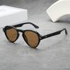 Ins Popular Fashion Oval Sunglasses Men Gradient Shades UV400 Vintage Rivets Women Trending Sun Glasses