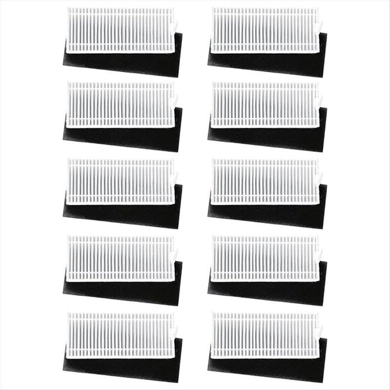 ABRG 10PCS Hepa Filter for Tikom G8000 /G8000 Pro for Honiture G20 for Laresar Evol 3 Robot Vacuum Replacement Parts Filters