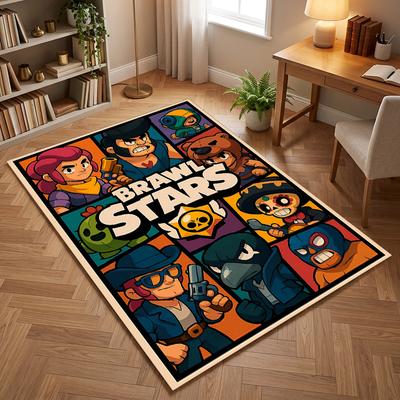 Brawl Stars (5) Biuro kilimai, tinkami svetainėms, miegamiesiems, biurams ir virtuvėms, dovana moderniam namų dekorui