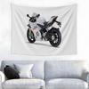 Wandteppich Anime Wandteppich Wandbehang Böhmische Wandteppiche Mandala Heimdekor Zubehör Zxmoto 500Rr Weiß