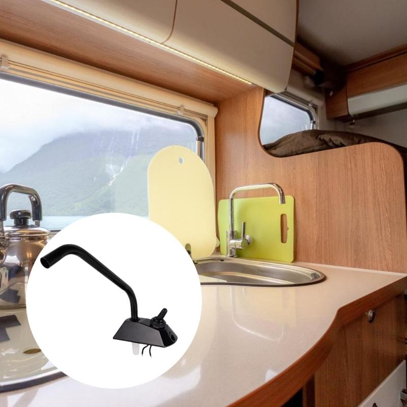 2025 New 12V Campers Faucet,360 Degree Rotation Spin Tap for Boat Caravans Motorhome Marine Kitchen Sink Tap