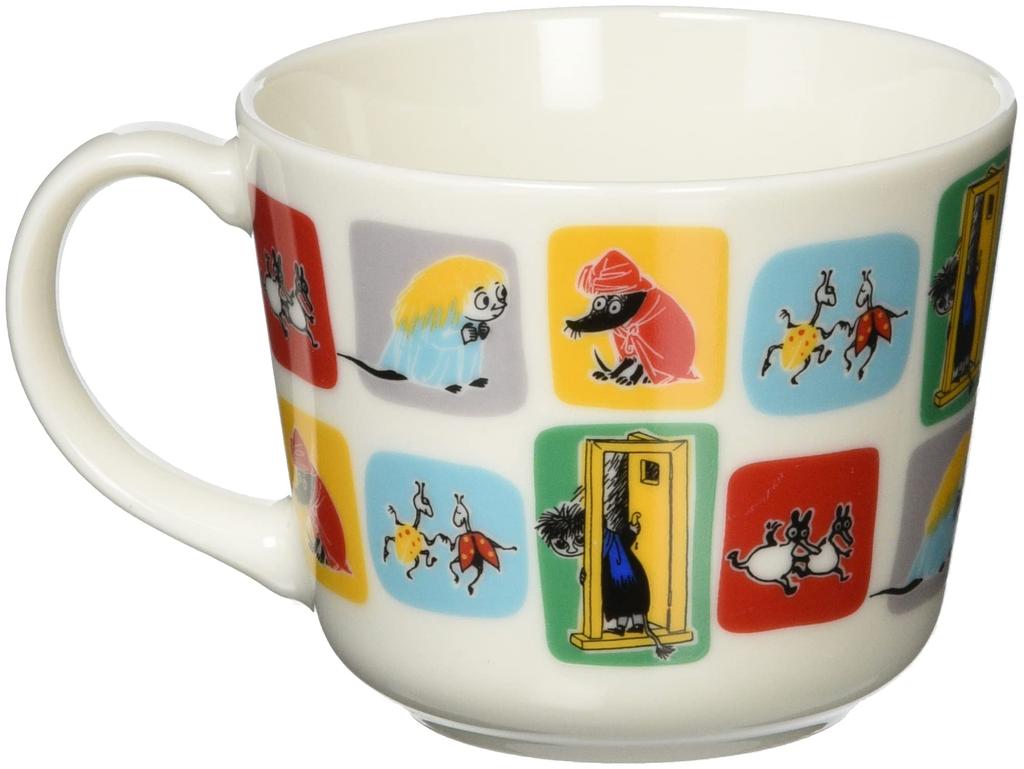 Yamaka Shoten MOOMIN Little Pattern 250ml Microwave Moomin Nordic Day Wedding Made In "The Ones" Mug, Mini, B, Approx. Capacity, Safe, Merchandise,