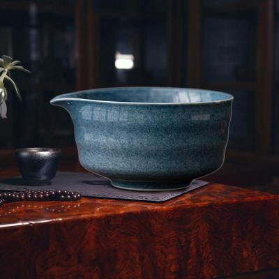 Keramik Matcha Schale Japanische Teetasse Zubehör Zeremonie Handgefertigt mit Ausgießer