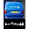 Car Sticker Waterproof Mountain Graphic Vinyl Decal For Cars SUV Truck Off-Road RVs Window Body Side Door Trunk Decoration