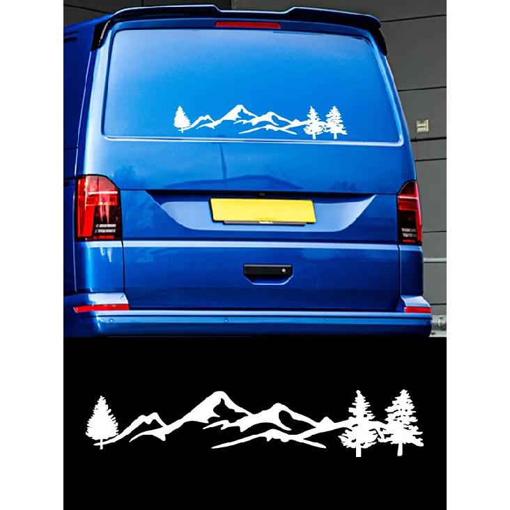 Car Sticker Waterproof Mountain Graphic Vinyl Decal For Cars SUV Truck Off-Road RVs Window Body Side Door Trunk Decoration