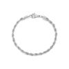 LUXSTAR Bracelet Twist Chain Thin Metal Hypoallergenic Stainless Steel Men's Women's