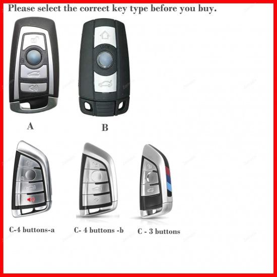 Silicone 3D Carbon Key Fob Cover for BMW 1 2 3 4 5 6 7 M Series X1 X2 X3 X3M X4 X4M X5 X6 M8 M7 M6 M5 M4 M3 M2 M1 M240i 330i 340i 430i 340i 840i Z4