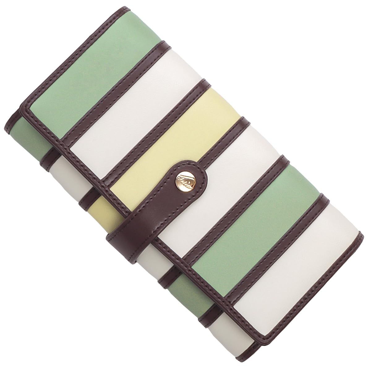 

Long Wallet Large Capacity Multicolor Striped Accordion Wallet Bellezza Series Tree Limited [Cleria] Women s [CL-10262] (Palm (2025 Color))