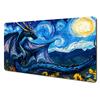Fantasy Universe Starry Dragon gaming Mouse Pad Desk Mat Stitched Edge Durable NonSlip Gaming pad office rug Computer mousepads