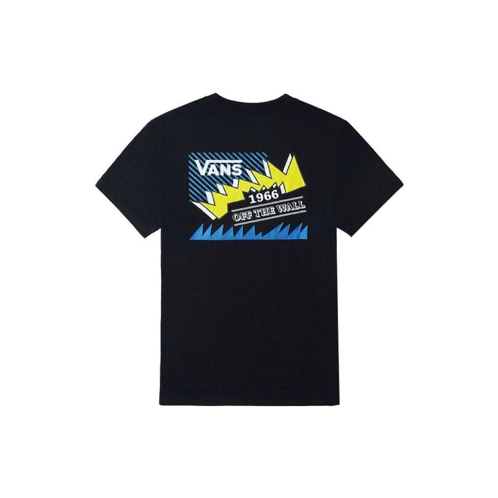 Vans SS23 Printed American Vintage Loose Short Sleeve T-Shirt Men Tops Black VN0A54NKBLK