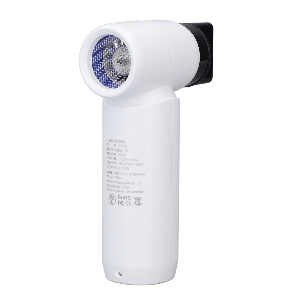 Electric Air Duster Cordless Handheld Portable Mini PC Car Blower 80000RPM High Power with 3