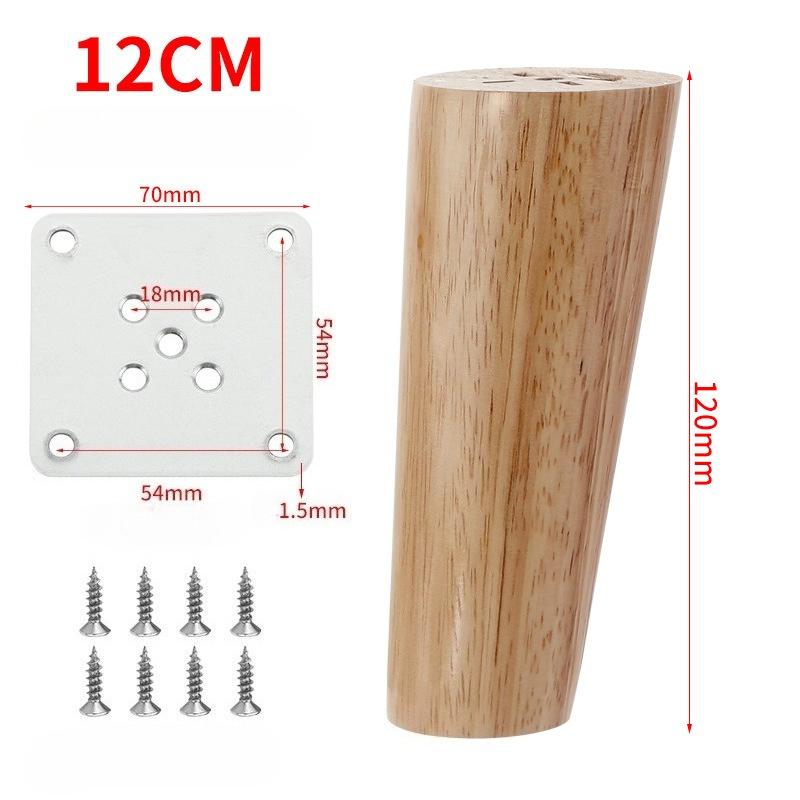 4pack Natural Solid Wood Furniture Leg Table Feets Wooden Cabinet Table Legs Fashion Furniture Hardware Replacement for Sofa Bed