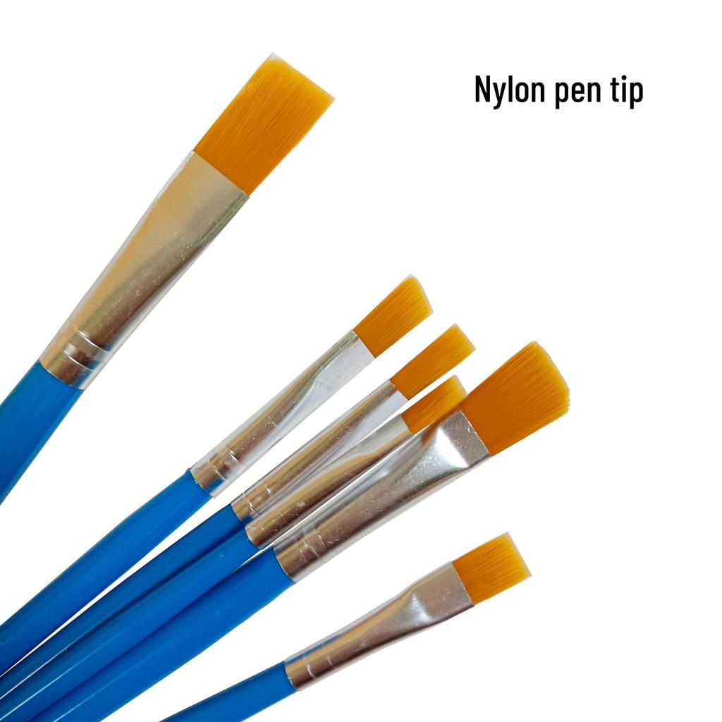 Daily Practice 1040 6-Piece Nylon Paint Brush Set for Watercolor, Gouache, Oil, and Acrylic Painting