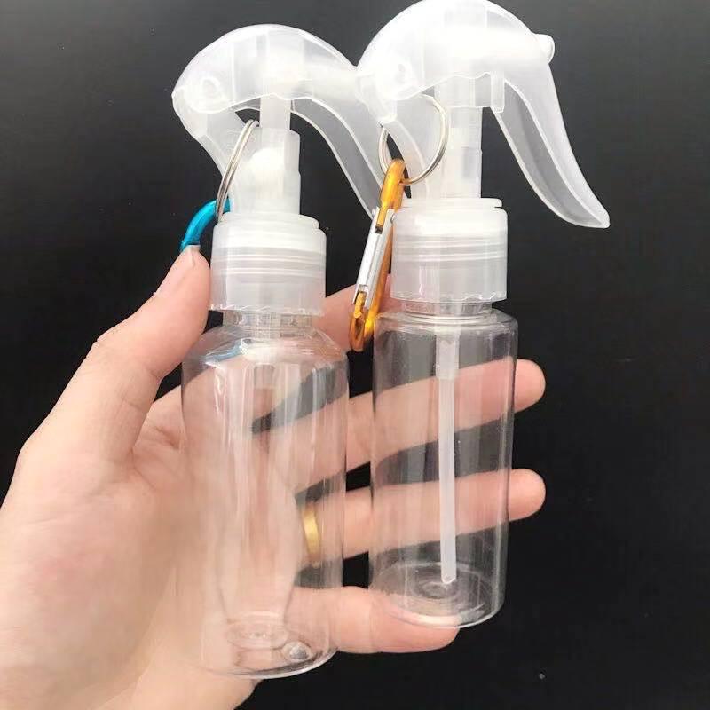 60/80ml PET Round/Flat Shoulder Bottle with Small Mouse Trigger Spray