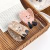 1 Stück Neuer Essigsäure-Greifclip Einfacher Toast-Haarclip Haaraccessoires Süßes Mädchen Herz Haargreifer Haiklammer Groß