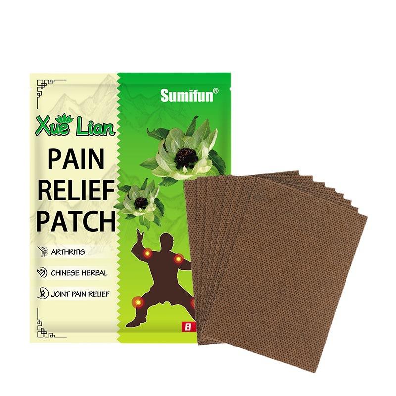 8pcs/bag Snow Lotus Drug Patches Pain Relief Muscle Strain Stickers Neck Back Shoulder Knee Pain Killer Plaster