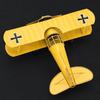 Metal Construction Airplane Model Ornament Vintage Vintage Biplane Decoration  Desktop Decor
