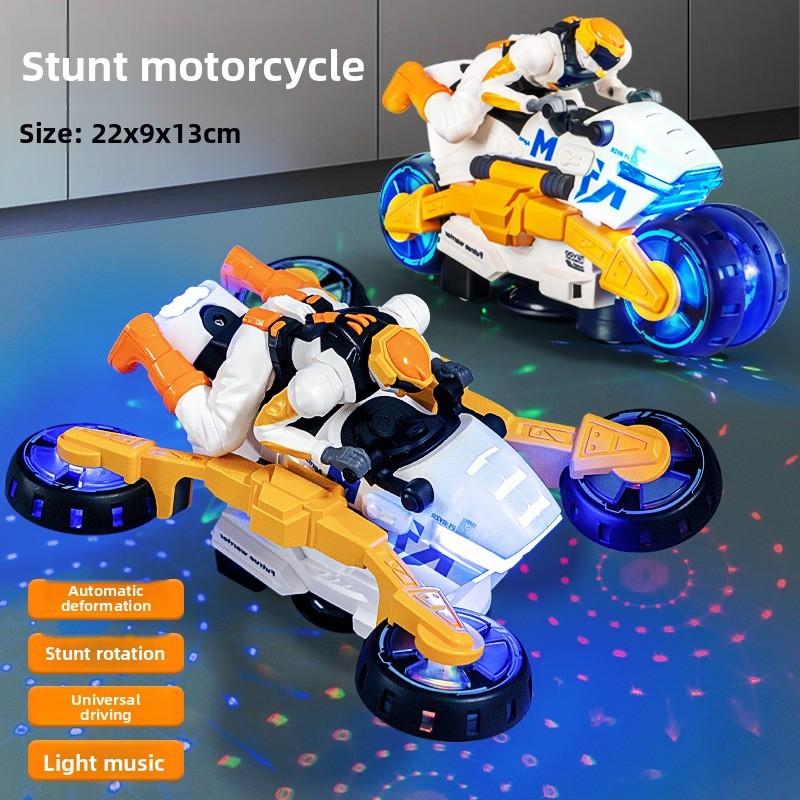 Майбутній солдат Світловий Трансформуючий Мотоцикл Іграшка для Хлопчиків з Обертовою Музикою та Світлодіодними Ефектами
