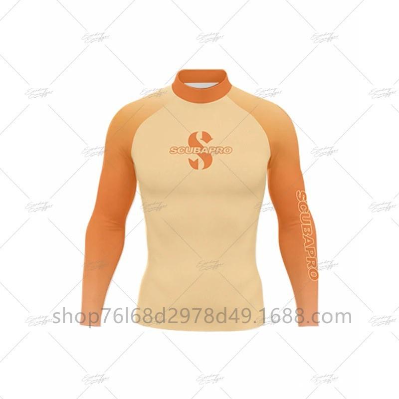 SCUBA Surfing Wear Outdoor Sunscreen Snorkeling Swimwear Long-sleeved Split Top Quick-drying Diving Suit Support