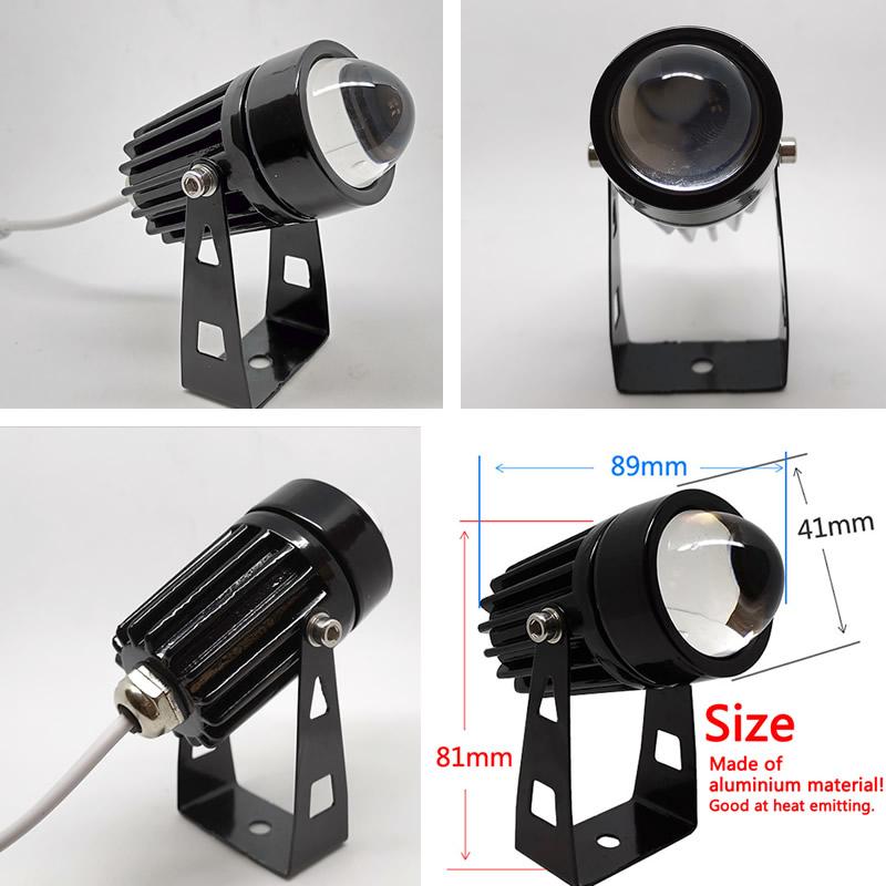 Utomhus LED Väggspotlight 5W 9W 12W Hem Landskapsbelysning 110V 220V Röd Grön Blå RGB Fjärrkontrollerade Lampor Vattentät Enkel Stråle