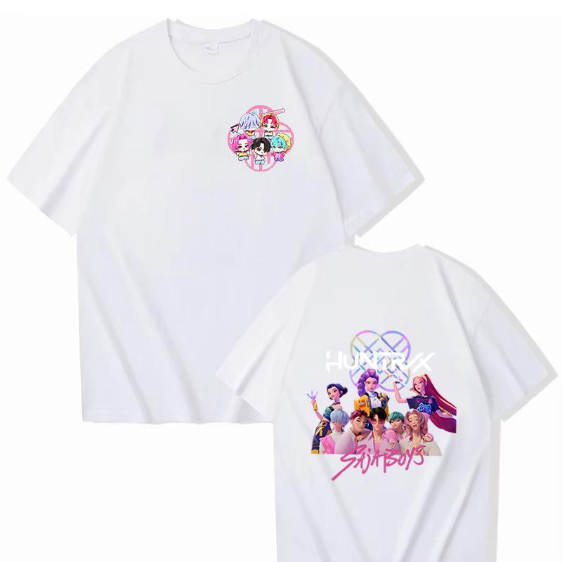 KPop Demon Hunters Women Men T Shirt Vintage Tees Short Sleeve O Neck T-Shirt Gift Idea Clothing 16 Colors