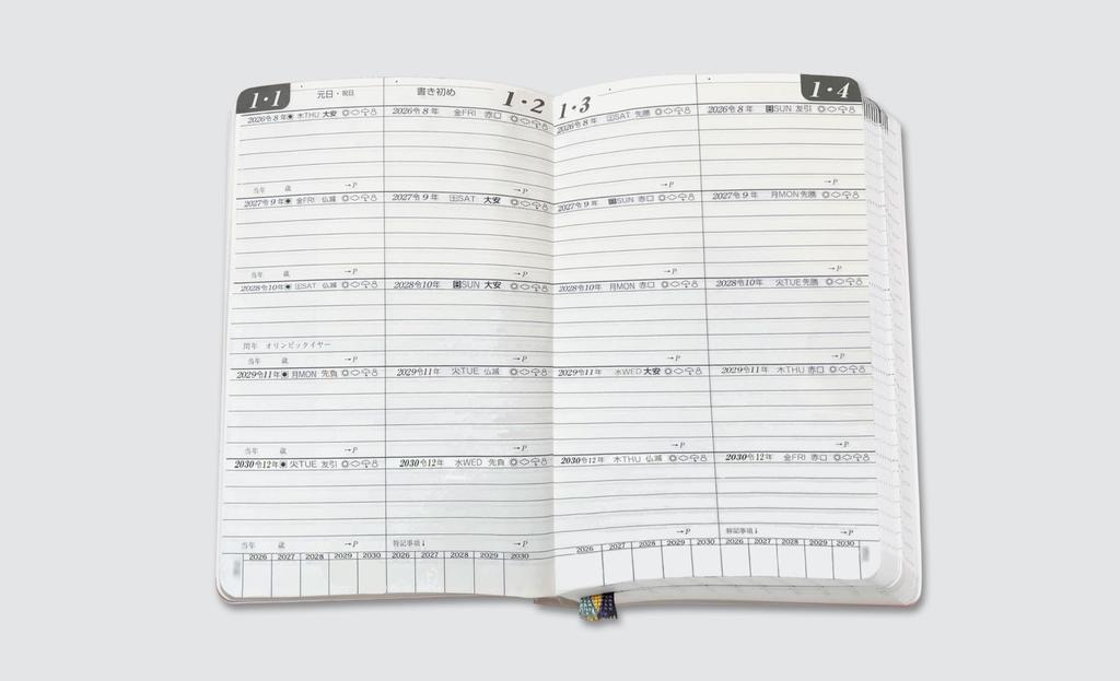 Ishihara Publishing 2026 Ishihara 5-Year Planner Refill, 35-size, H052601