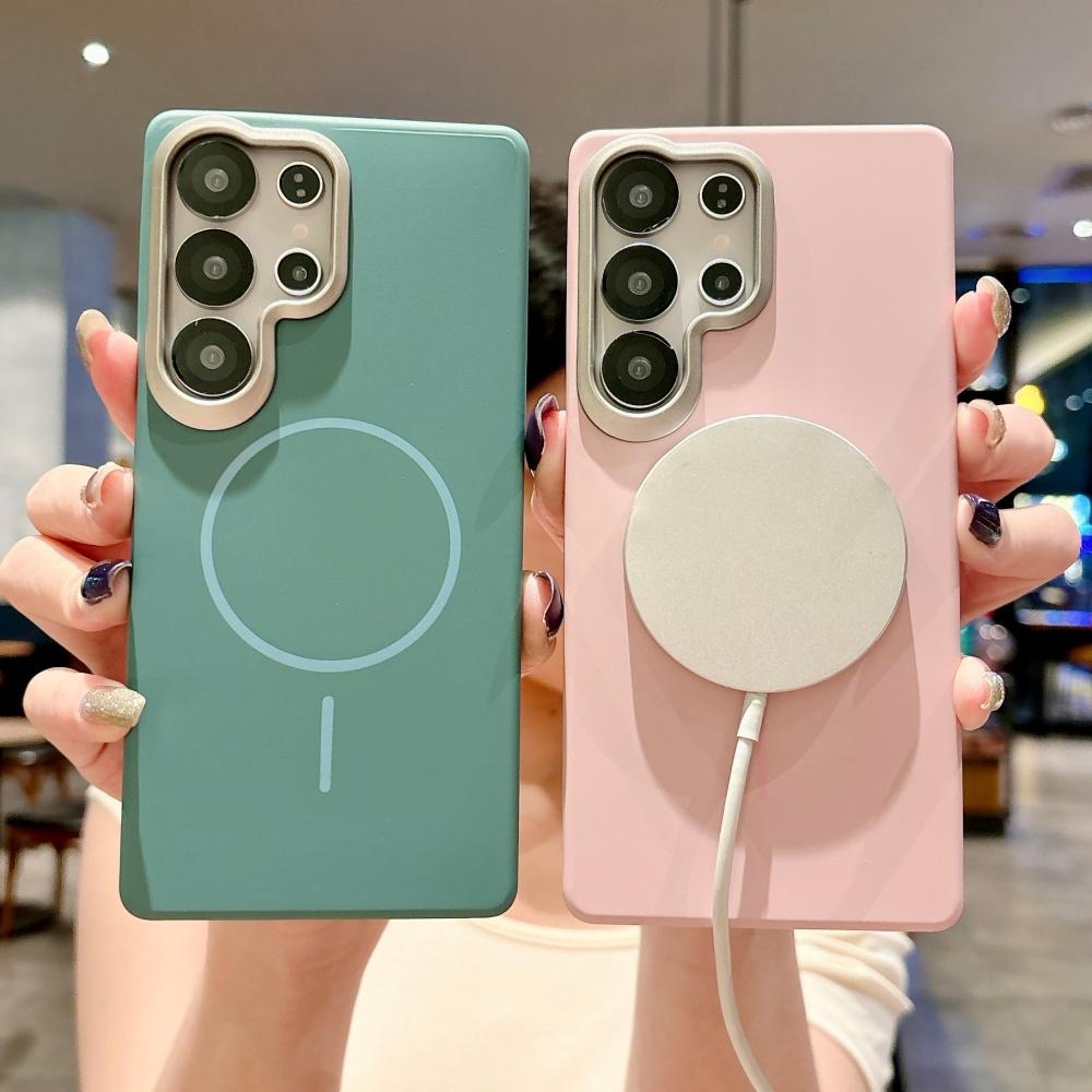 Matte Magnetic For Magsafe Phone Case for For Samsung Galaxy S25 Ultra S24 S23 FE S22 S26 A17 A07 A56 A36 A26 A16 Shockproof Cover