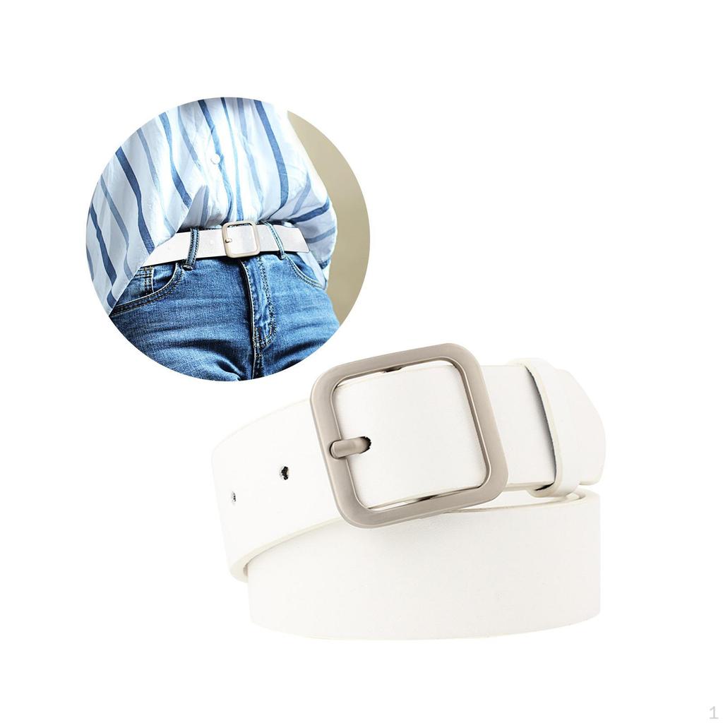 Chic Faux Leather Belt for Women - Stylish Waistband Skirts and Denim