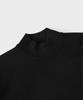 PANICALE Black Viscose Blend Mock Neck Knit