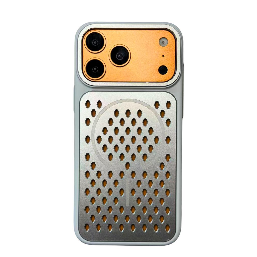 Hautgefühl Wabenstruktur Wärmeableitung Magnetische Handyhülle für iPhone 17 Pro Max 16 Plus Stoßfest Verschleißfest Schlanke Hülle